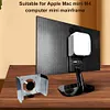 Under Desk Mount for Apple Mac Mini M4 Metal Monitor Holder Wall Mount Stand