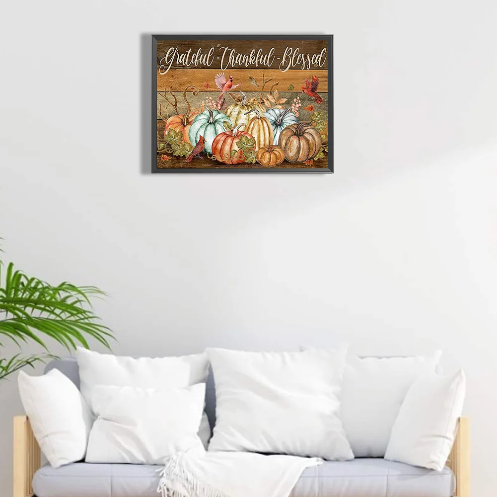 Full Round Diamond Painting 40*30cm - Pumpkin