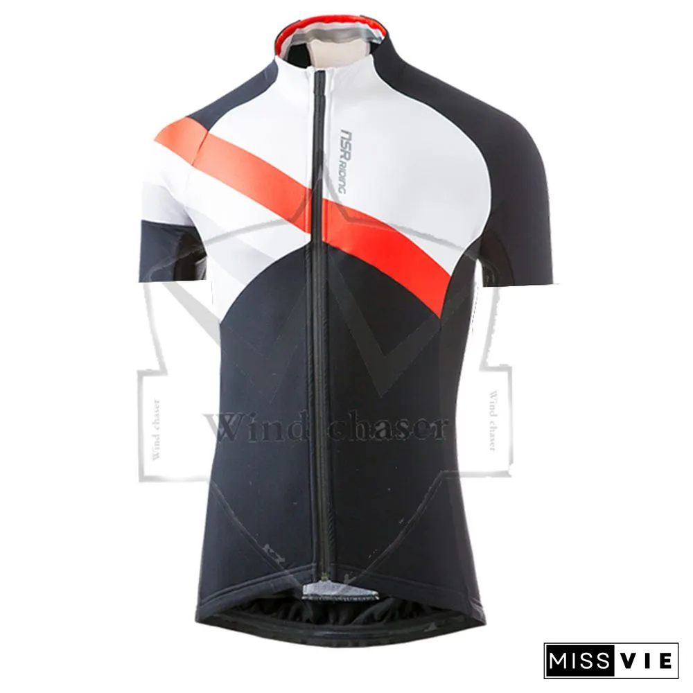 New Nsr Summer Short Sleeve Cycling Jersey Set Breathable Racing Sport Bicycle Jersey Cycling Clothing 여름 자전거 의류