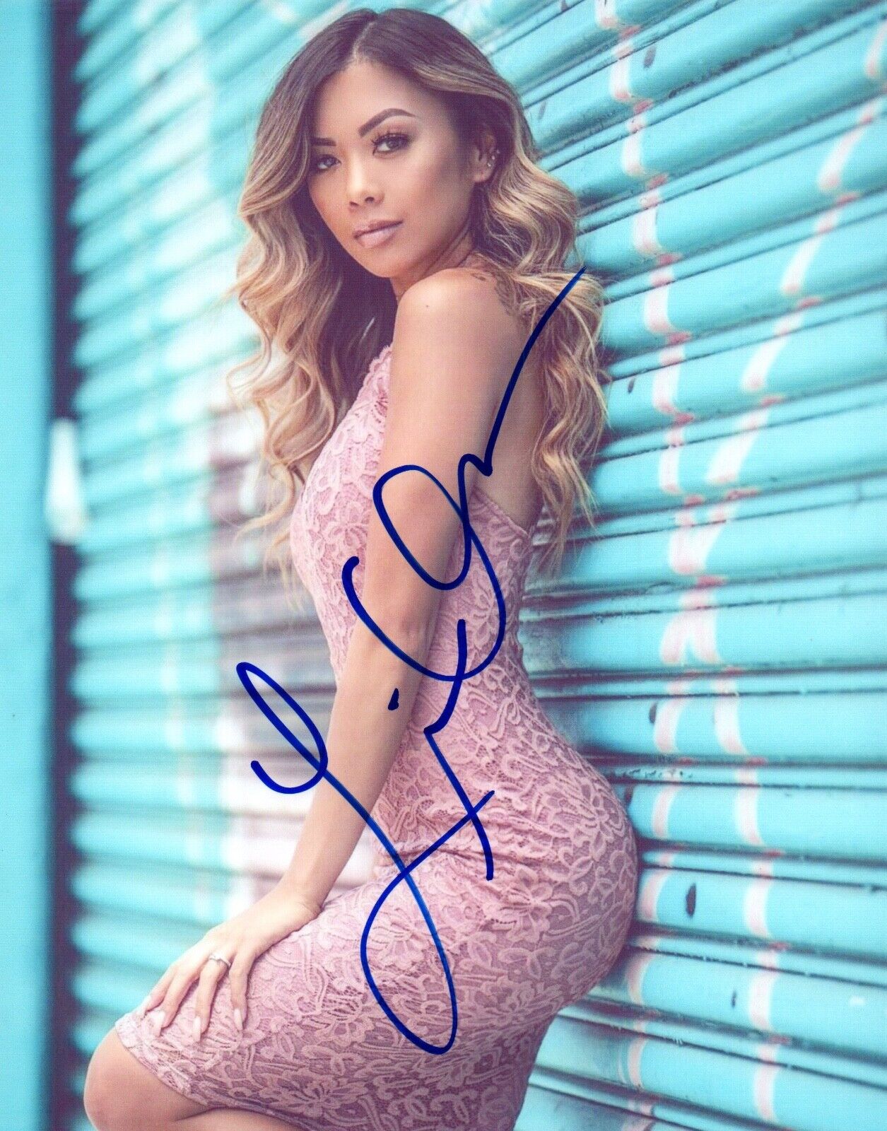 Liane V LianeV Signed Autograph 8x10 Photo Poster painting Actress Model COA