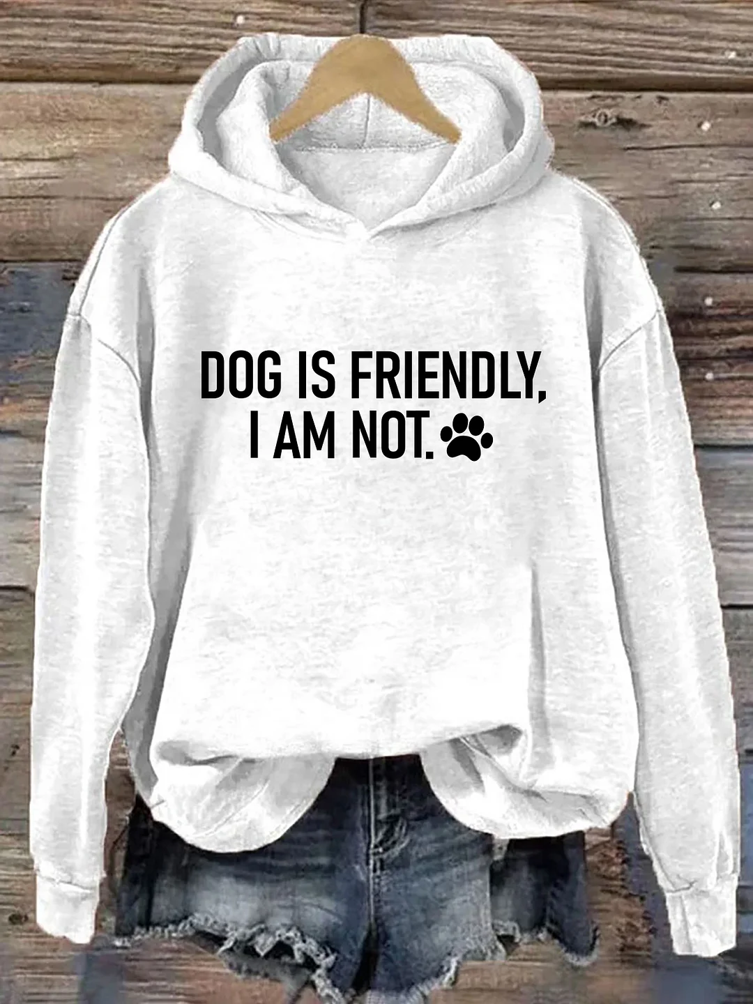 Dog Is Friendly I Am Not Hoodie