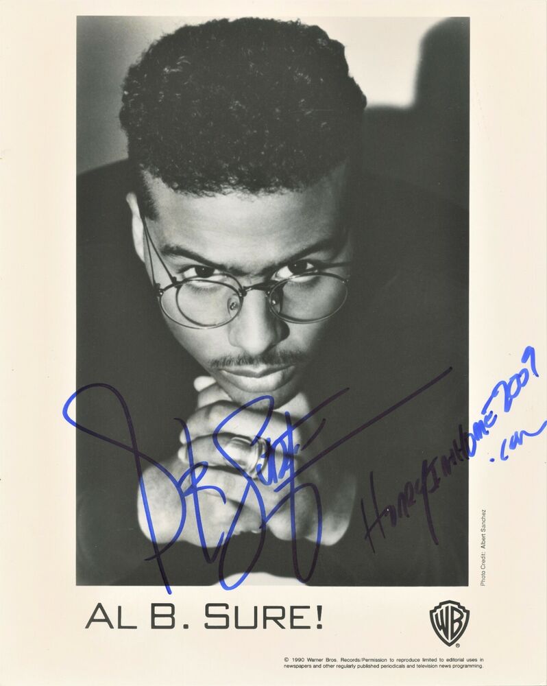 AL B. SURE! Signed Photo Poster painting