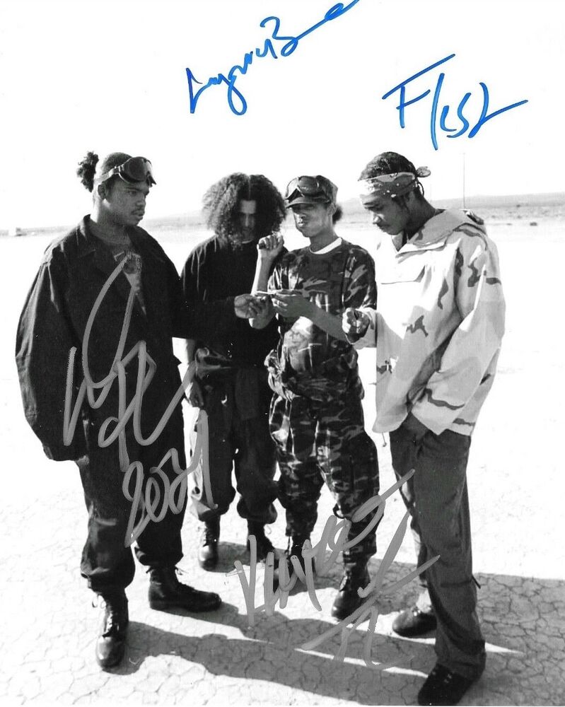 * BONE THUGS-N-HARMON<wbr/>Y * signed 8x10 Photo Poster painting * WISH , FRESH, KRAYZE & LAYZE * 5