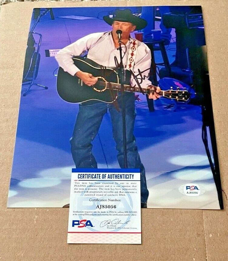 GEORGE STRAIT SIGNED COUNTRY MUSIC LEGEND 8X10 Photo Poster painting PSA/DNA CERTIFIED #4