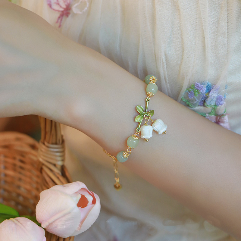 Emerald Jade stone Bracelet
