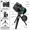 NEEWER 12x50 ED Monocular Telescope, Mobile Phone Lens Set with Metal Tripod Ball Head Mobile Phone Clip Holder Portable Storage Bag for Wildlife Watching, Camping, Astronomical Observation