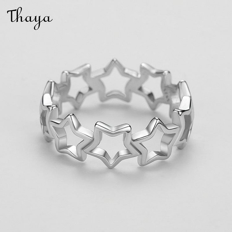 Thaya 925 Silver Star Cutout Ring