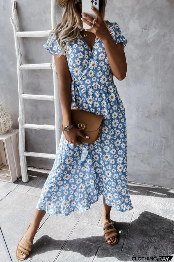 Loved By You Daisy Floral Midi Dress