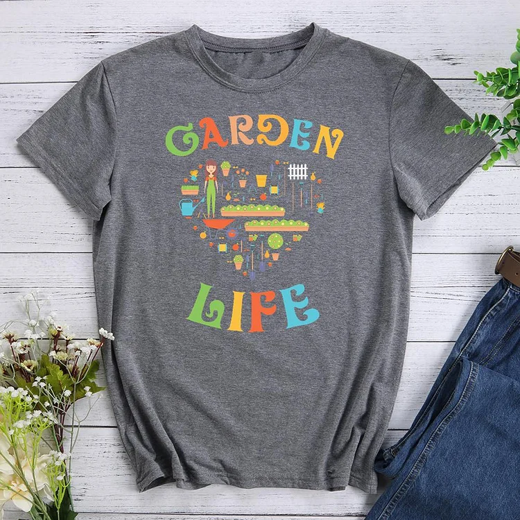 garden life Round Neck T-shirt