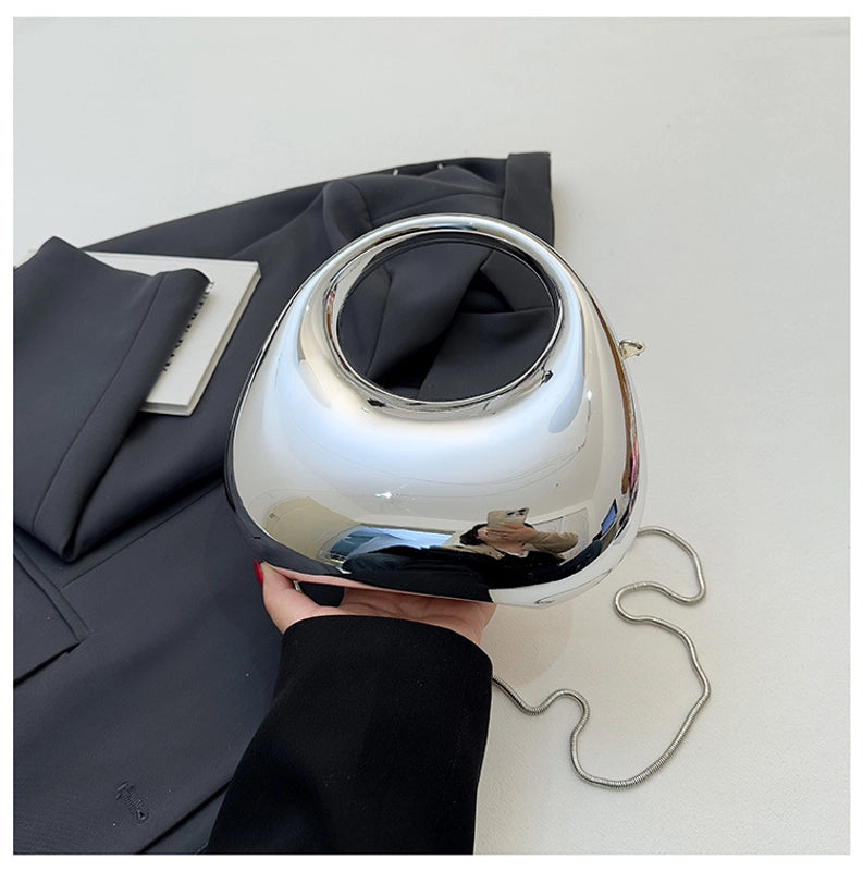 Women’s Arylic Gradient Color Solid Color Streetwear Dumpling Shape Magnetic Buckle Evening Bag