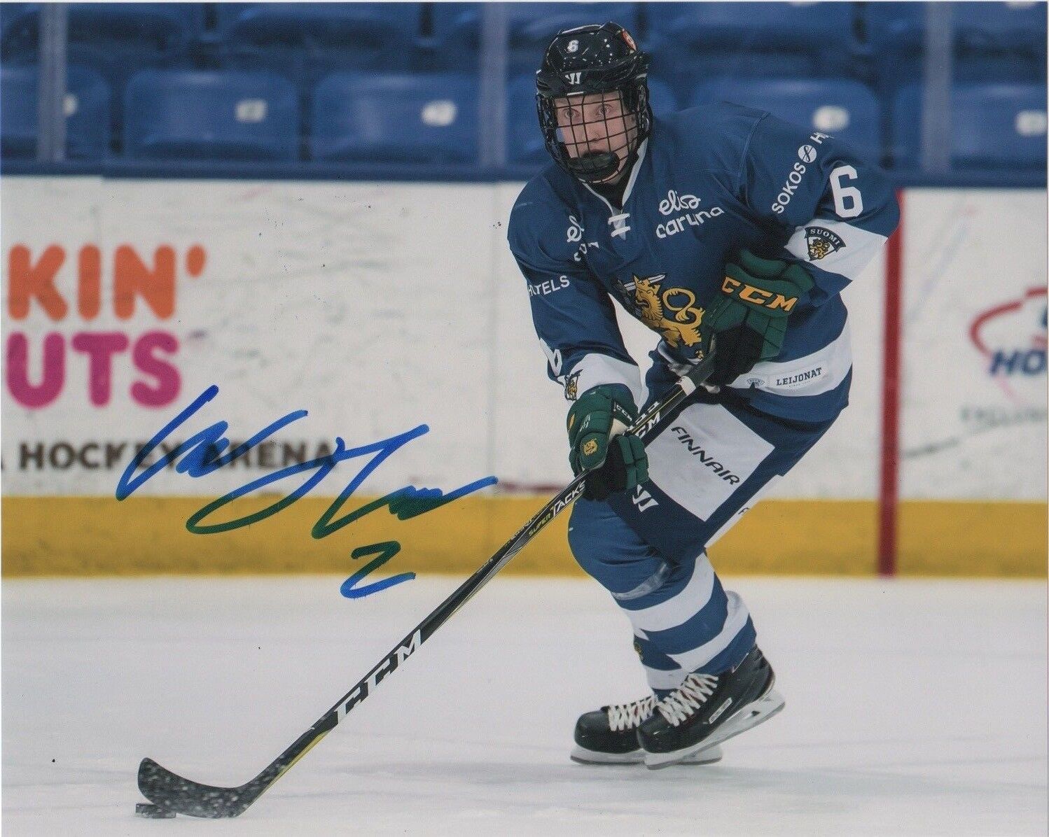 Team Finland Lassi Thomson Autographed Signed 8x10 Photo Poster painting COA