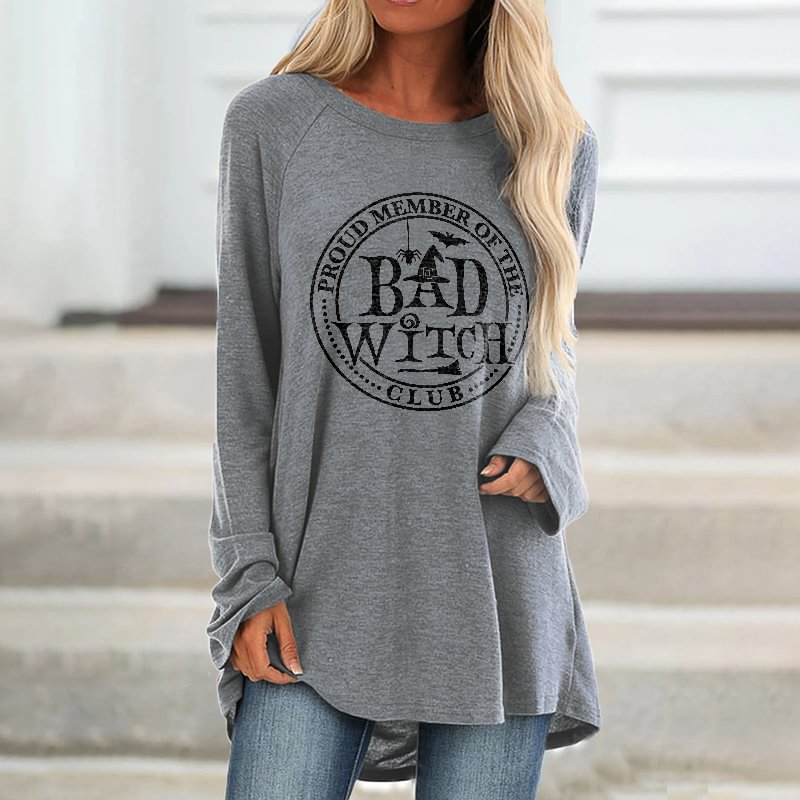 Bad Witch Printed Loose T-shirt