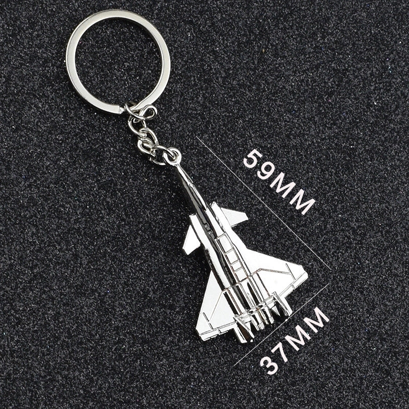 Elegant Minimalist Airplane Zinc Alloy Unisex Women’s Keychain