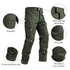💥 2025 Hot Sale! Men's Outdoor Workwear Trousers with Elastic Cuffs, Cycling Trousers, Tactical Workwear Multi-pocket Trousers with 12 Pockets
