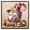 Coffee Gnome - 11CT Stamped Cross Stitch - 40*40cm