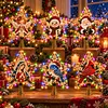 DIY Diamond Painting Wooden Christmas Tree Topper Star With Light, Double Side Drills,Holiday Tree Top Decoration with Spring Base, Removable Tabletop Christmas Decor