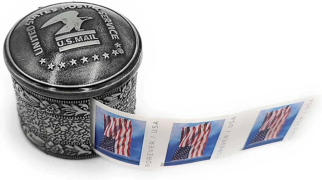 STAMP ROLL DISPENSER  WITH TWO ROLL OF 200 FOREVER STAMPS