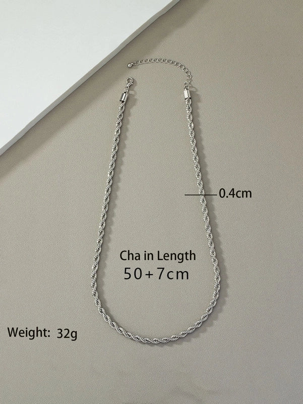 Hip-hop Retro Cool Style Solid Color Alloy Plating Unisex Necklace