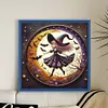 Cute Witch And Moon-11CT Stamped Cross Stitch 45*45cm/17.72*17.72in tapestrymarket