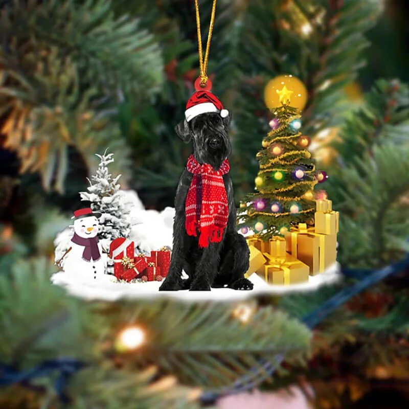 VigorDaily Schnauzer Christmas Ornament SM087