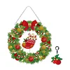 Diamond Painting Hanging Christmas Flower Wreath Kit Home Door Decor