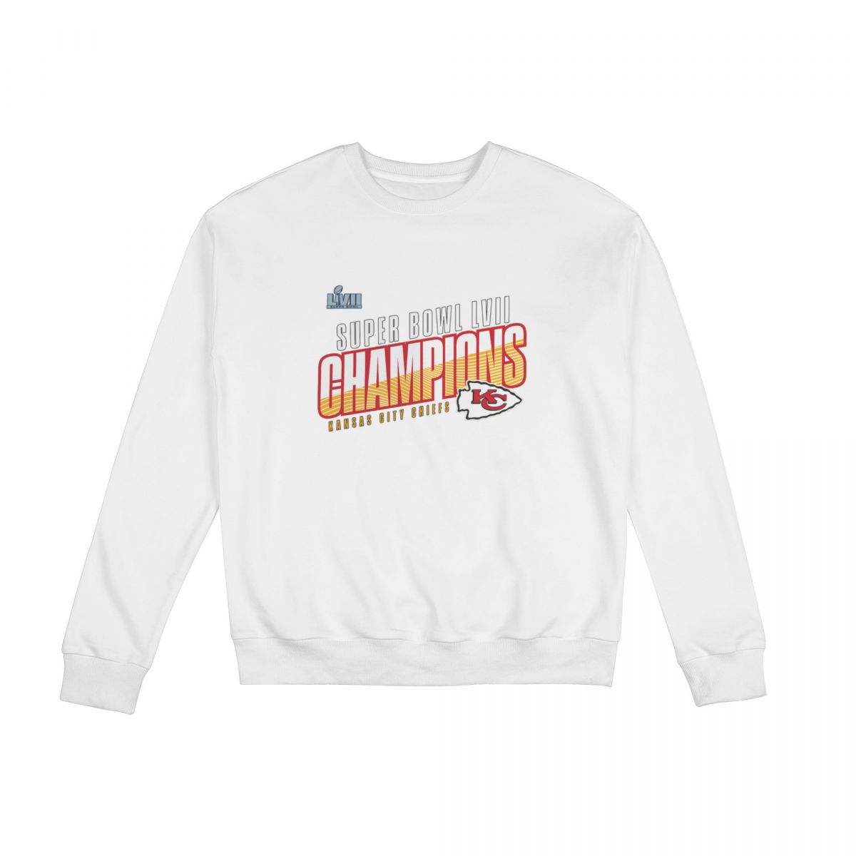 Kansas City Chiefs Super Bowl LVII Champions Victory Formation Sweatshirt Round Neck Tops