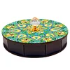 Mandala Diamond Painting Storage Box Wooden Round Jewelry Case with Lid Kits