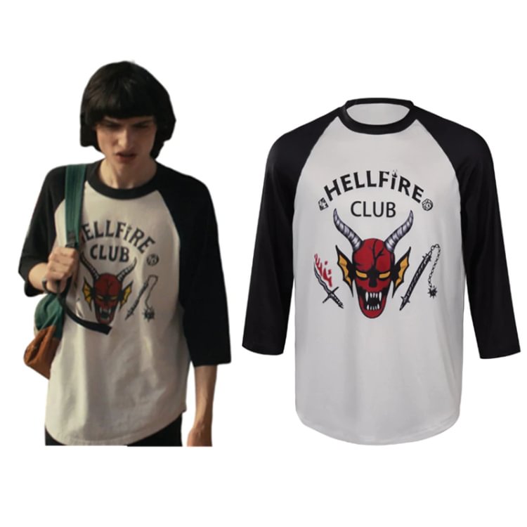 Stranger Things Season 4 (2022) The Hellfire Club Cosplay Costume Training Uniform Outfits Halloween Carnival Suit