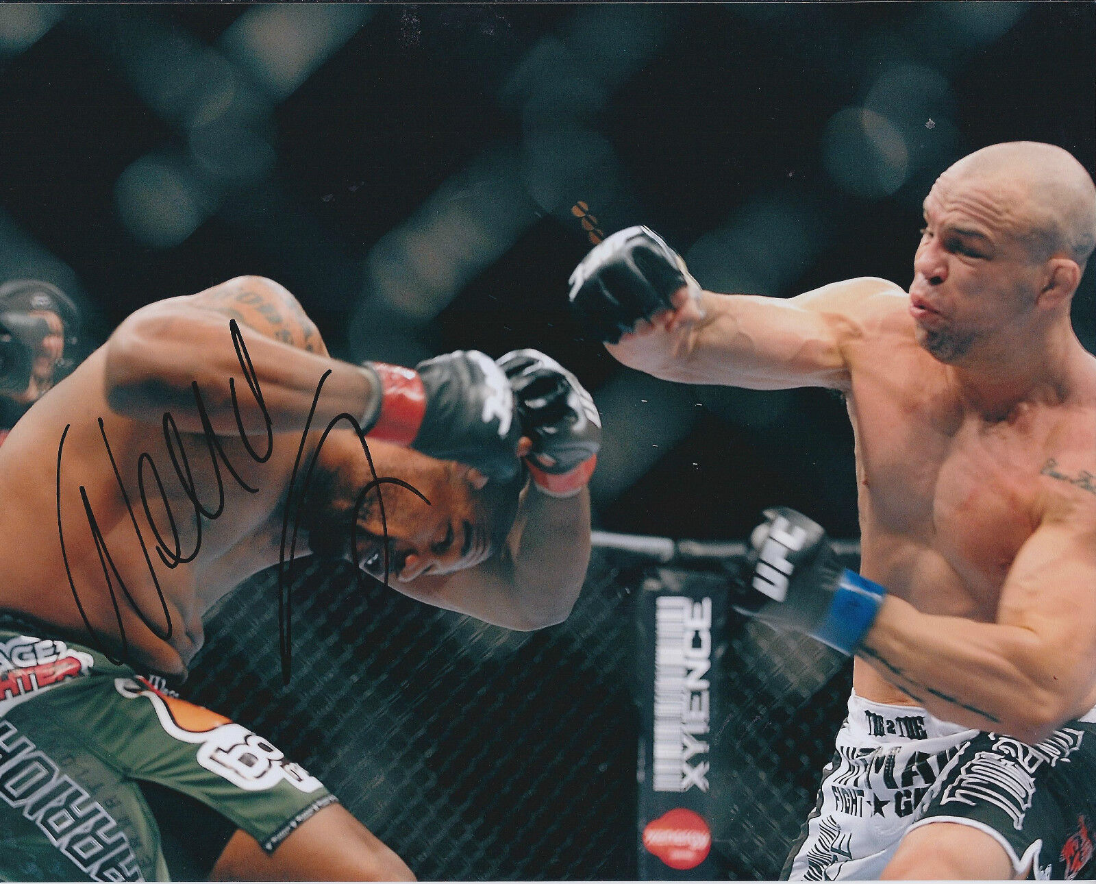 Wanderlei SILVA Signed 10x8 Autograph Photo Poster painting AFTAL COA Cage Fighter Jiu Jitsu