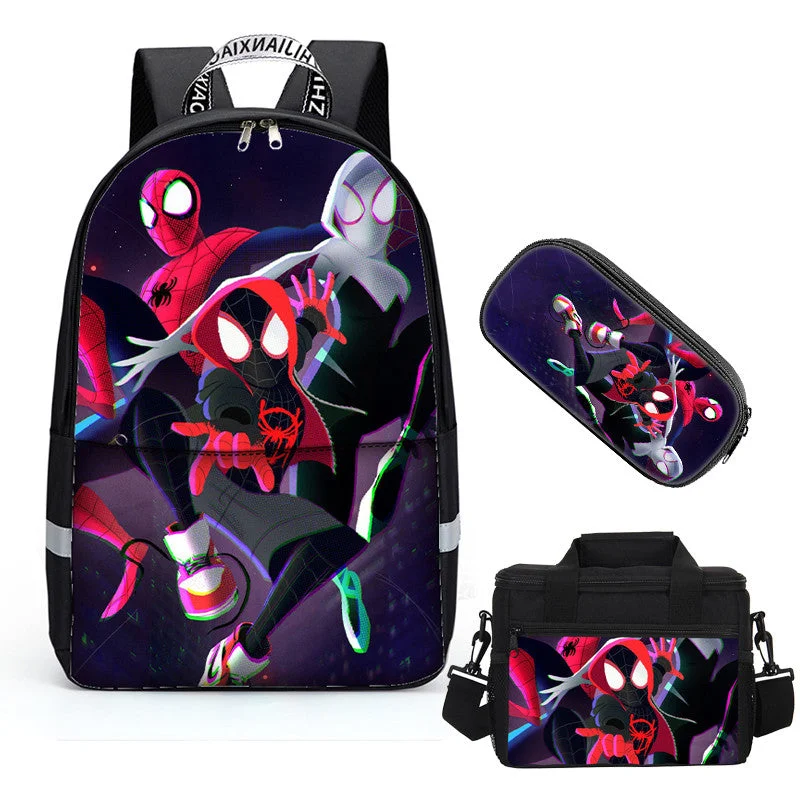 Buzzdaisy Deeprint Cool Unique 3D Spider Man School Book Bag Printing Backpacks for Boys Girls Students