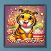 Diamond Painting-DIY Full Round Drill Dessert and Tiger