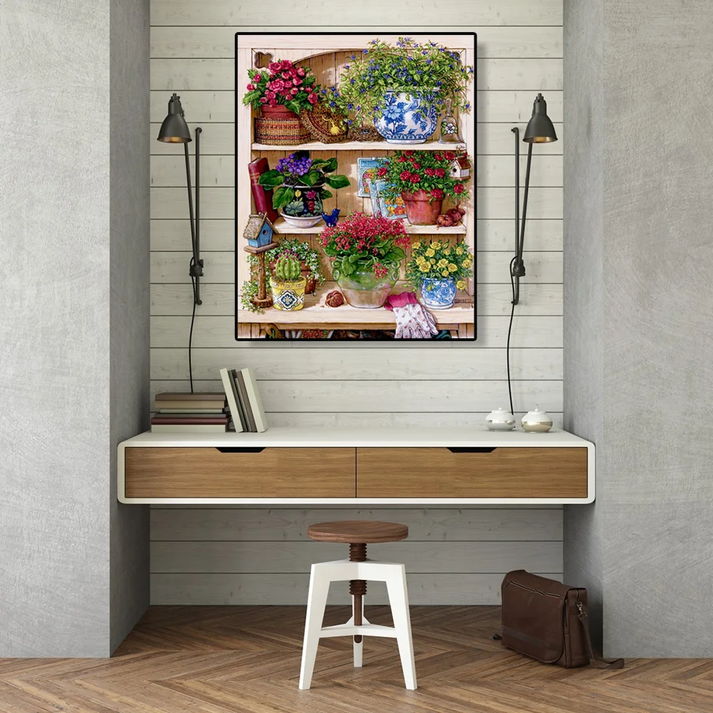 Flower Rack - Paint By Number(40*50cm)
