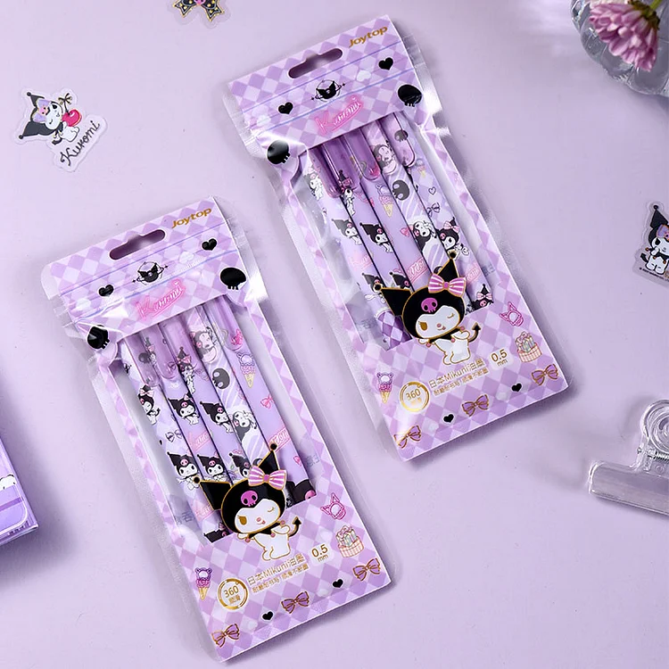 48PCS Sanrio Cinnamoroll Signature Press Neutral Pen Melody Stationery  Store Boxed Kuromi Student Stationery Hello Kitty Gel Pen