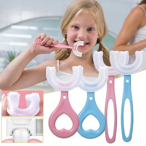 🔥BIG SALE - 50% OFF🔥360° Kids U-shaped Toothbrush