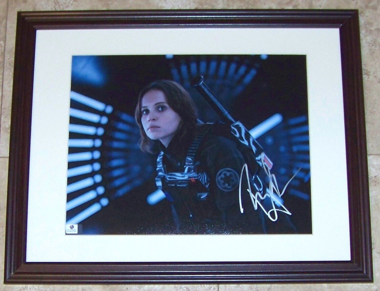 Felicity Jones Stars Wars Rogue One Signed Autographed 11x14 Photo Poster painting GV GA GAI COA