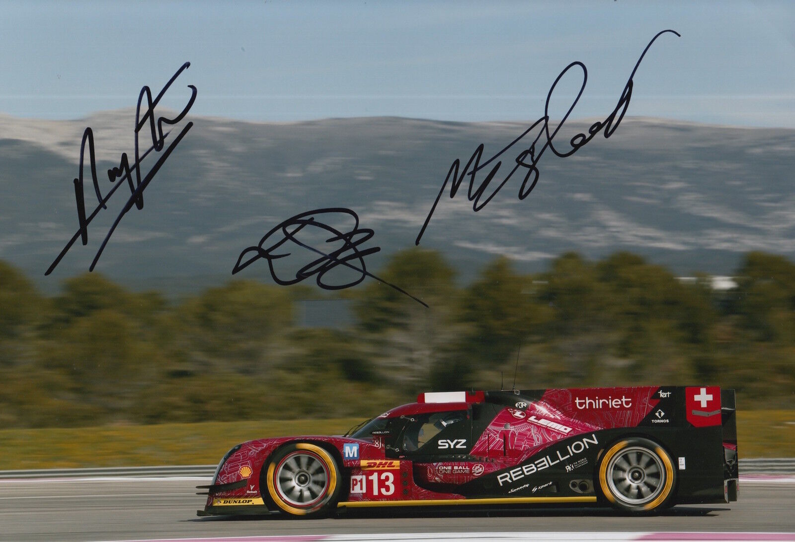 Tuscher, Kraihamer, Imperator Hand Signed Rebellion 12x8 Photo Poster painting 2016 Le Mans.