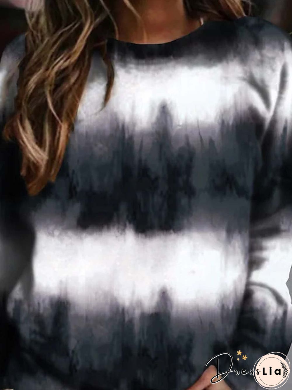 Crew Neck Cotton Blends Casual Sweatshirts