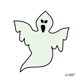Sdrawing Glowing Tattoo Stickers Children's Glowing Toy Spider Pumpkin ghost Face Simulation Cartoon Luminous Tattoo Stickers