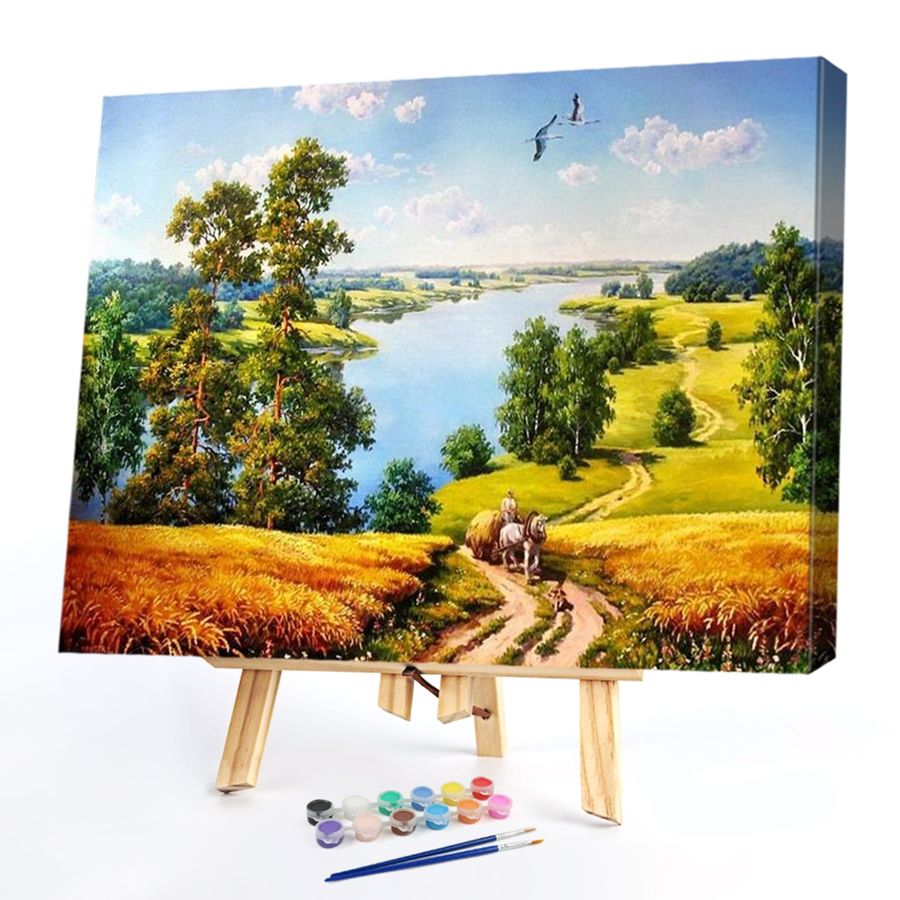 

50*40CM - Paint By Numbers - Countryside, 501 Original