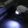 LED Head Magnifier 5 Interchangeable Lenses 1.0X to 3.5X Magnifying Glasses