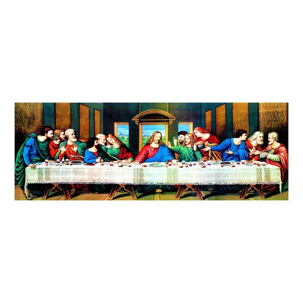 Big Size Round Diamond Painting - The Last Supper (80*30cm)