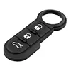 3 Button Flip Remote Key Skin Remote Car Key Pad for Fiat 500 Panda Abarth Punto