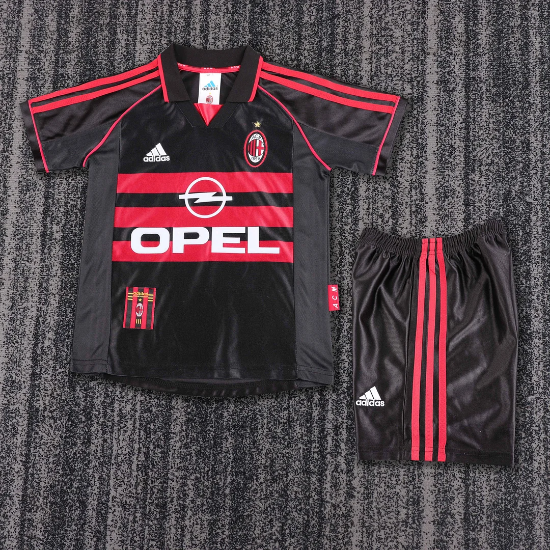 1998-1999 Retro AC Milan Third Away Football Shirt Kids Size