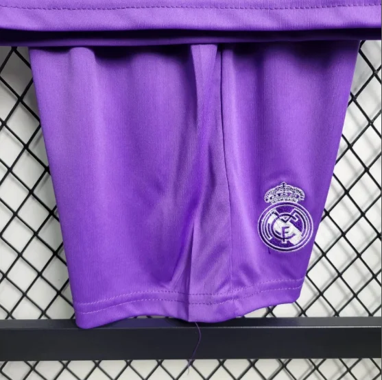 2016-2017 Retro Real Madrid Purple Kids Kit Football Shirt Thai Quality