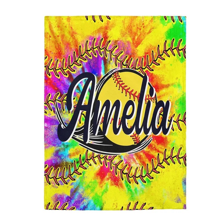 Personalized Softball Blanket For Comfort & Unique|BKKid88