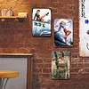 [Grande Taille]3PCS SWoman Soldier Colorful Military - Ensemble de panneaux en m&eacute;tal(30*40cm)