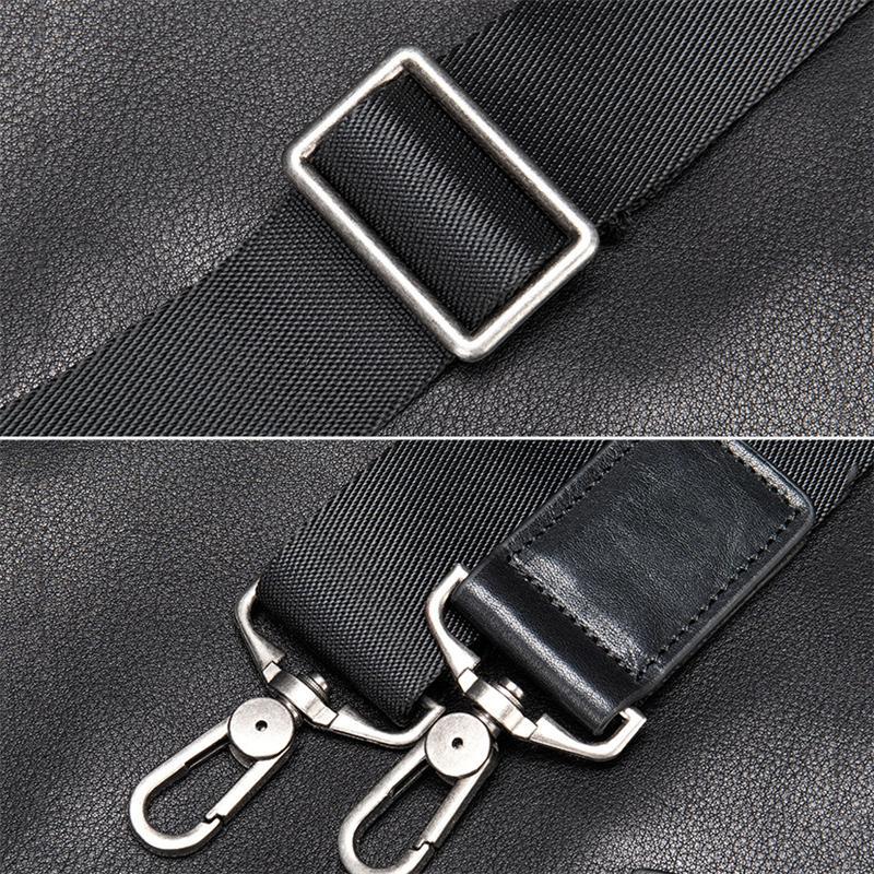 Premium Quality Leather Roomy Interior Multiple Compartment Top Zip Workbag