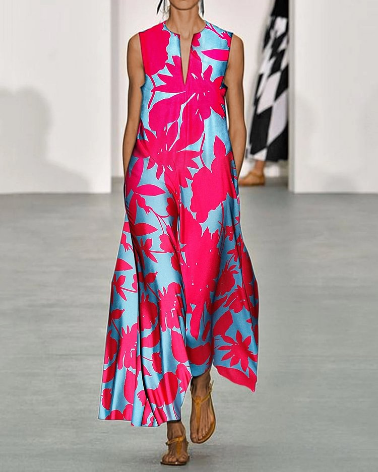floral print resort dress