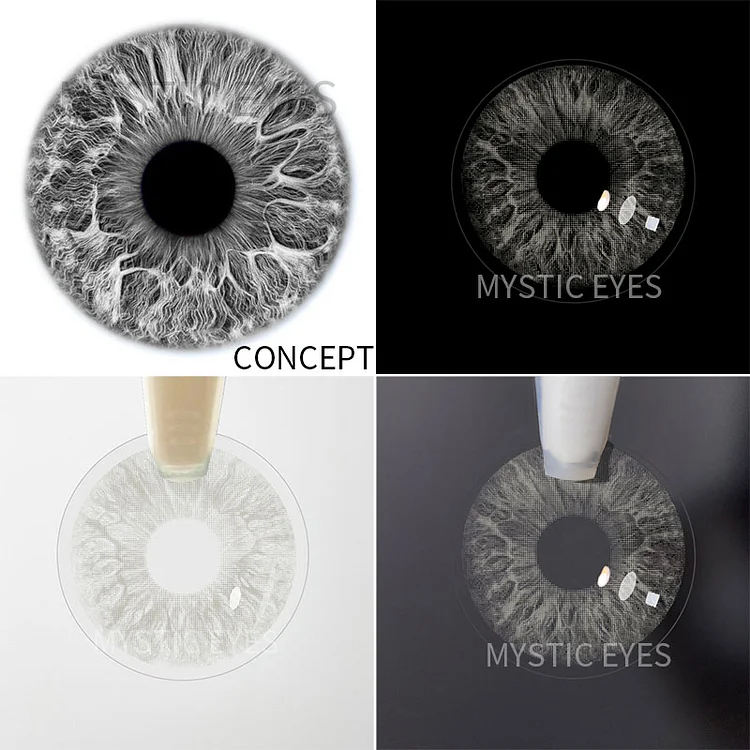 MYSTIC EYES Rococo Elegance Grey Contact Lenses