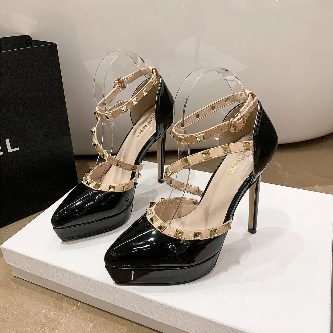 Churchf Churchf New High Heels With All-Match Night Pointed Single Shoe Women